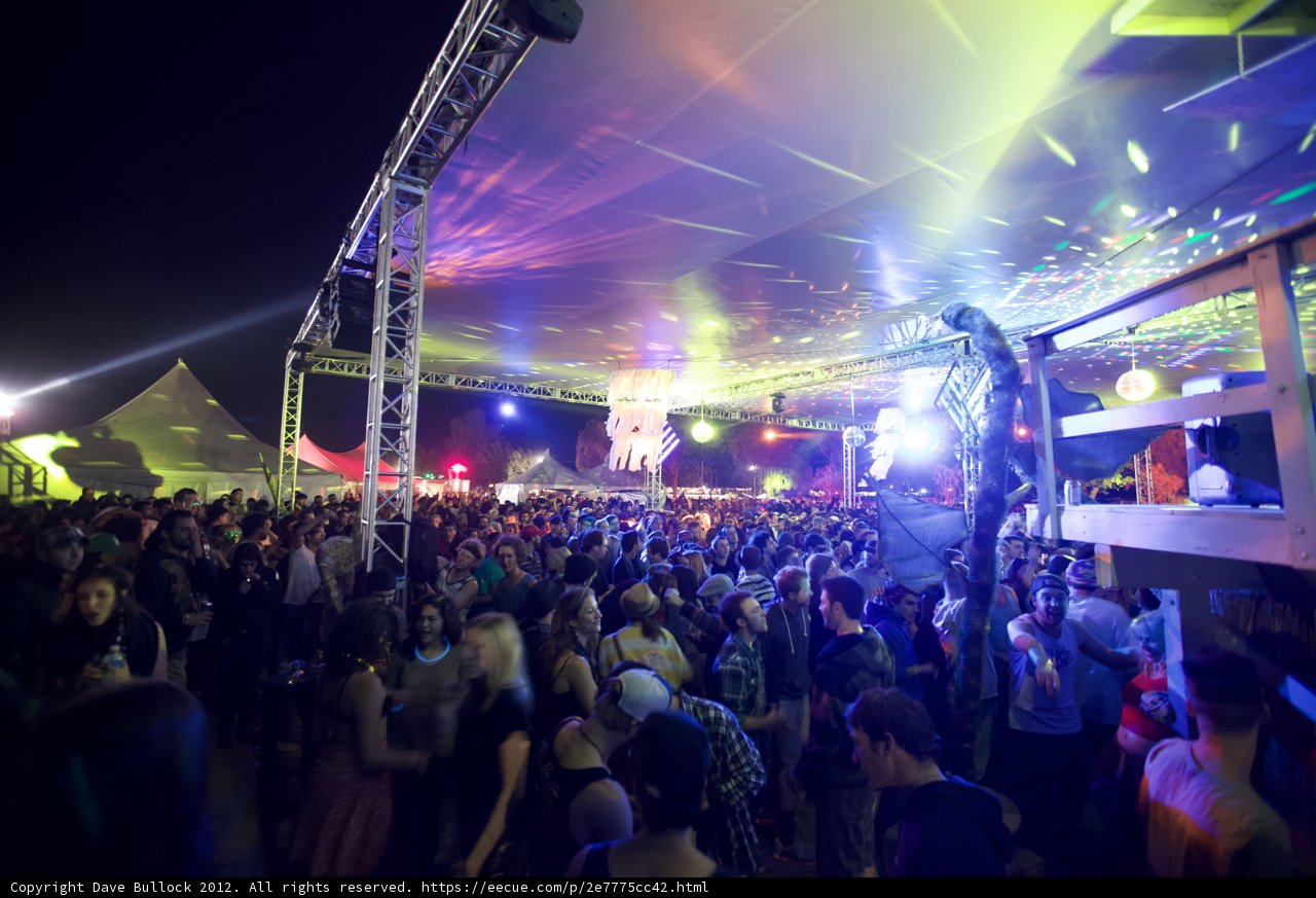 Crowd of Music Lovers at the Coachella Festival