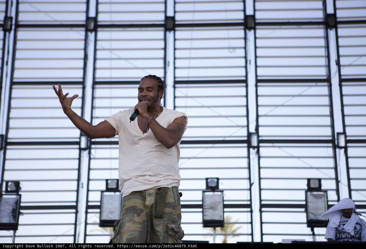 Pharoahe Monch Rocks Coachella Stage in Camo Pants and White Tee
