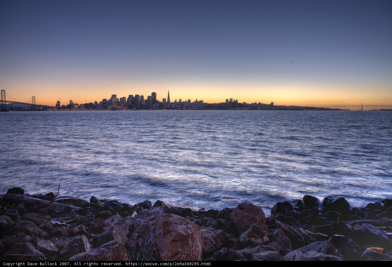 Majestic Sunset Over the Bay