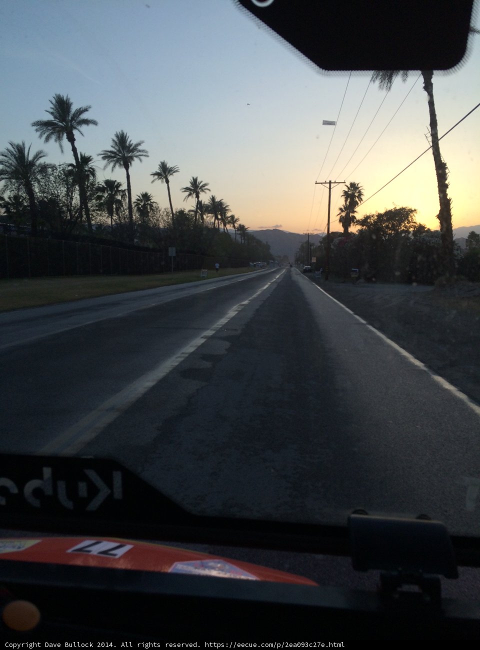 Driving into the Sunset
