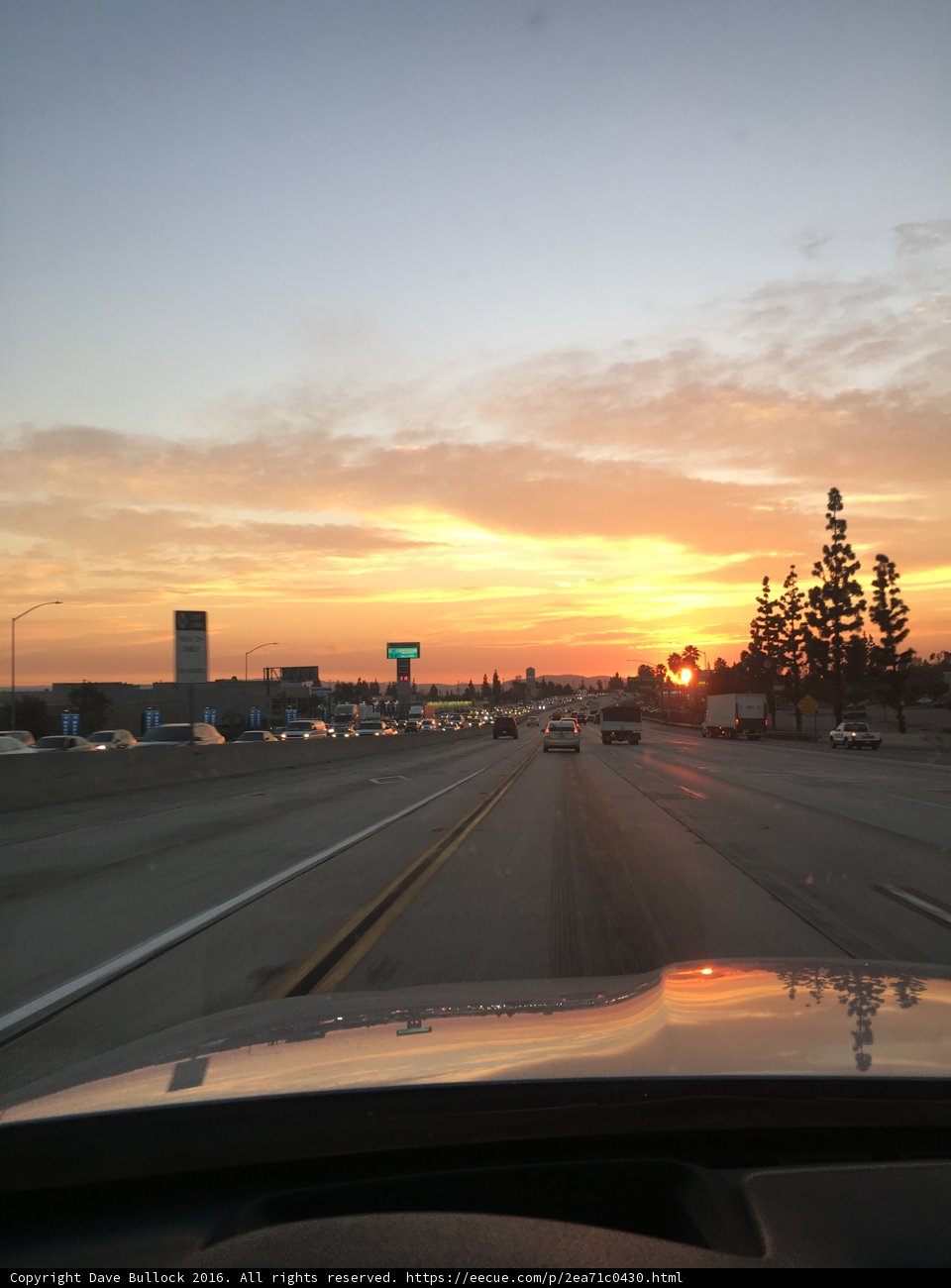Sunset Drive on the Montclair Freeway