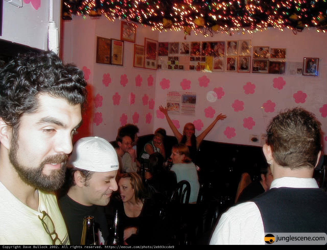 Nightclub Fun with Art and Friends