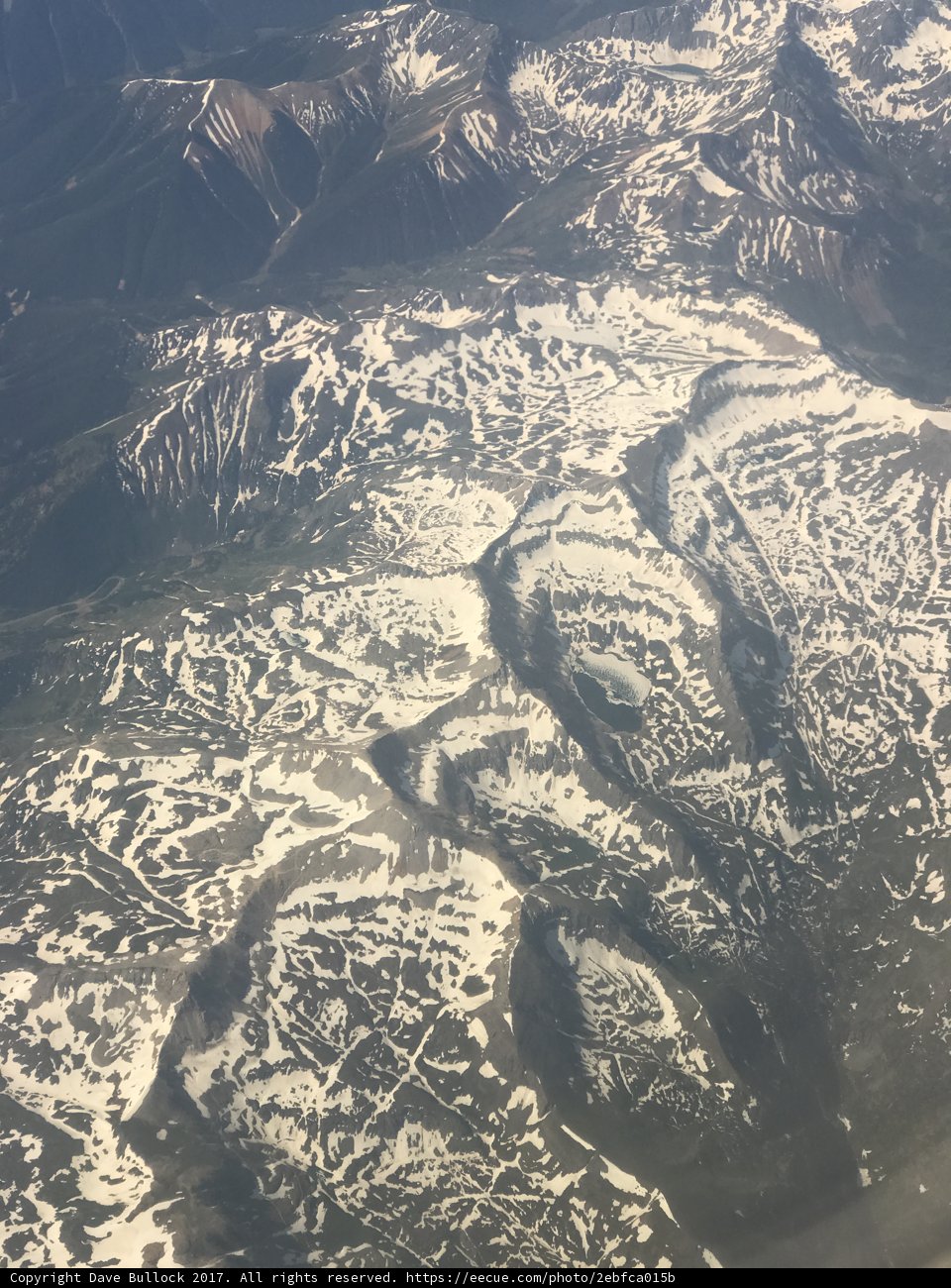 Majestic Snowy Mountains from Above