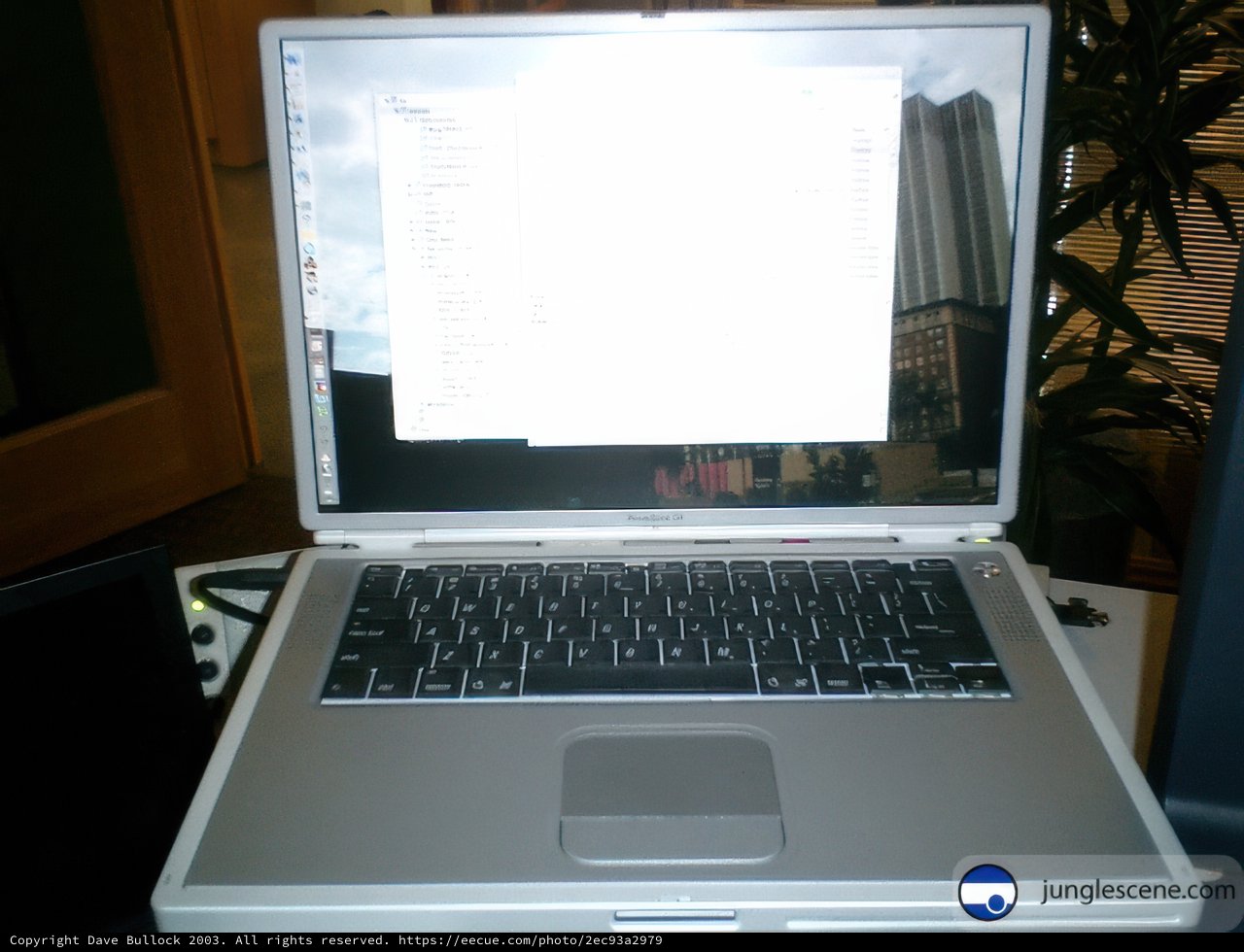 Working away on my trusty laptop