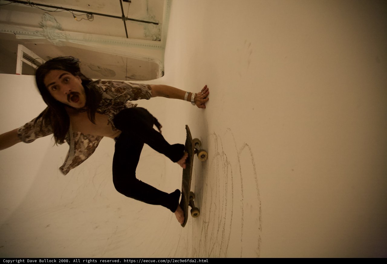 Skating Through A White Room