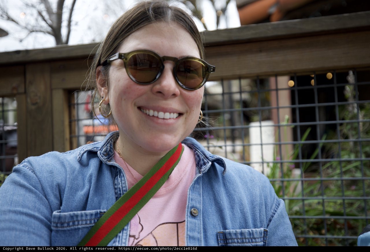 Sunny Day Portrait with Round Sunglasses