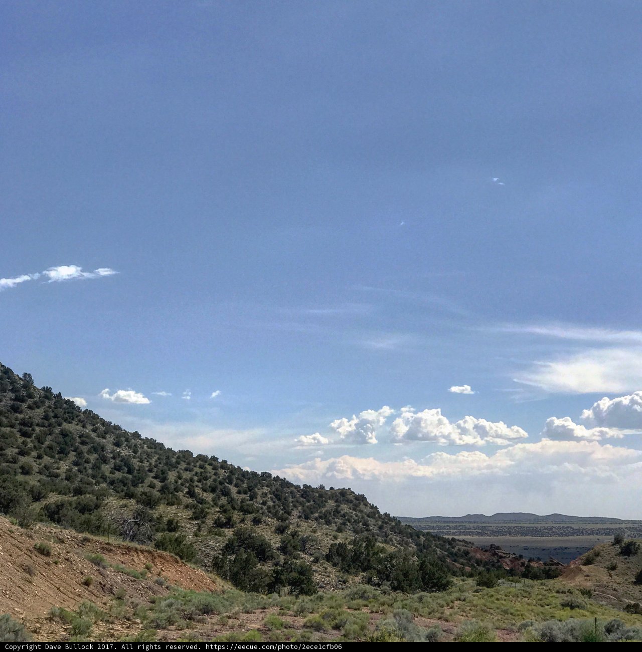 Majestic View of Santa Fe Mountains and Desert from Above