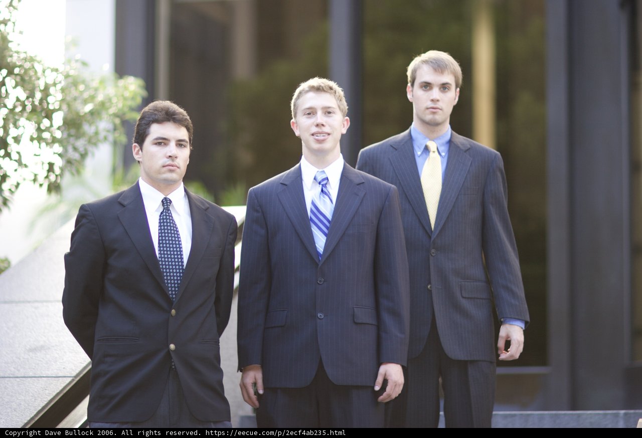Three Men in Formal Suits