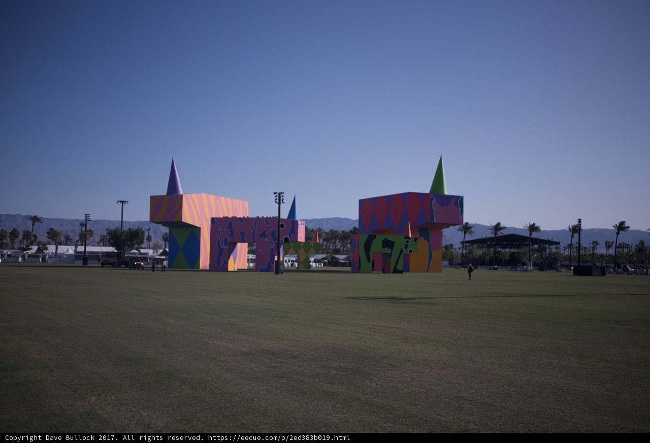 Colorful Sculptures in Los Angeles Field