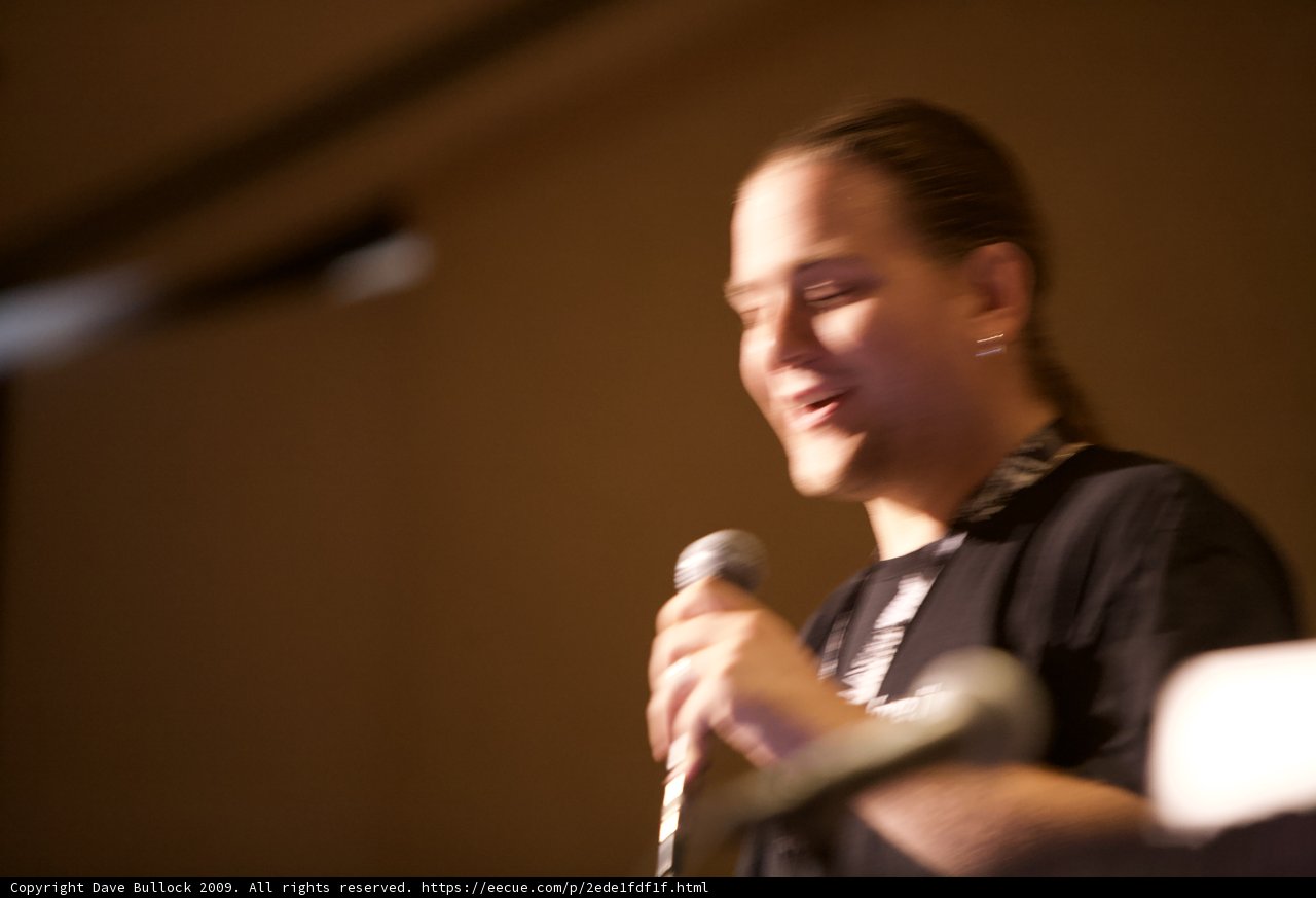 Entertainer with a Microphone