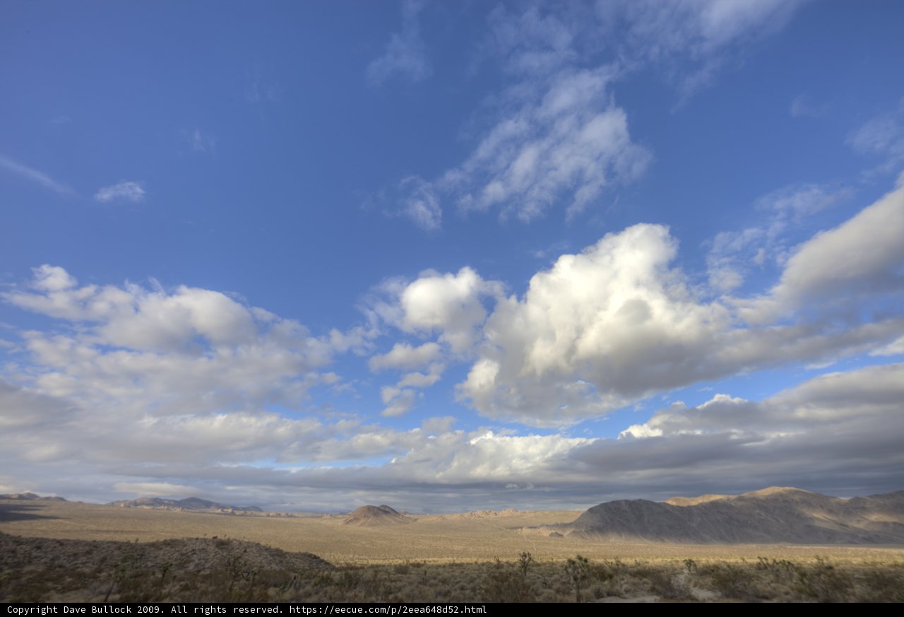 Desert Horizon under an Azure Sky