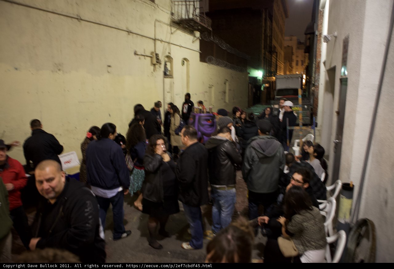 Plata Wine Party Crowd in Alley