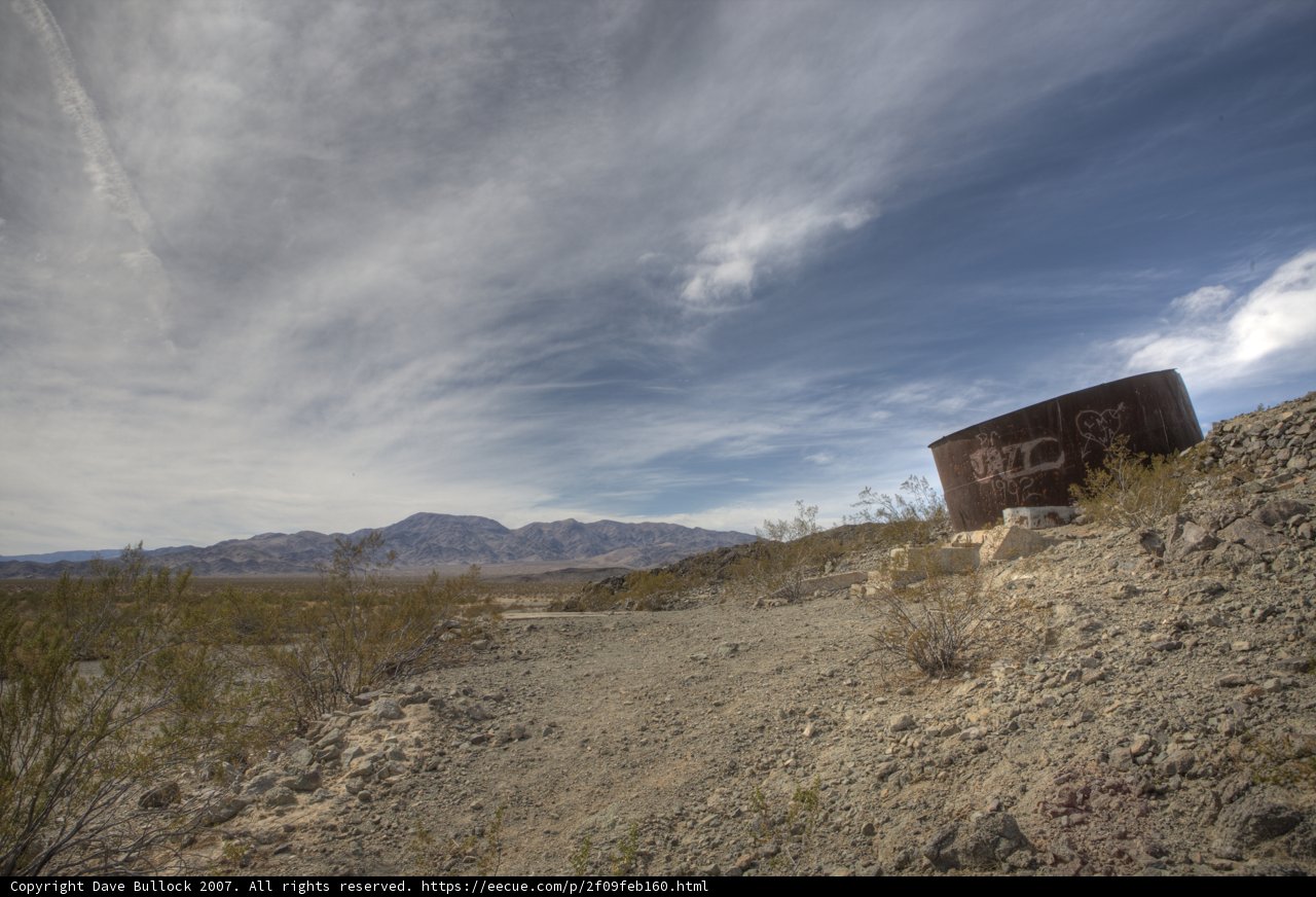 Rusty Water Tank in the Heart of the Desert