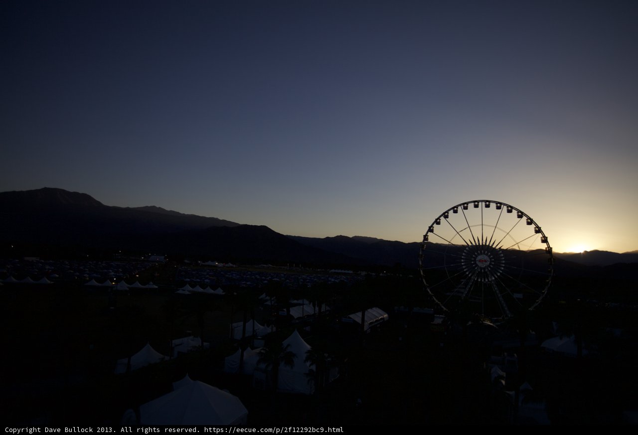 Ferris Wheel Sunset at Coachella