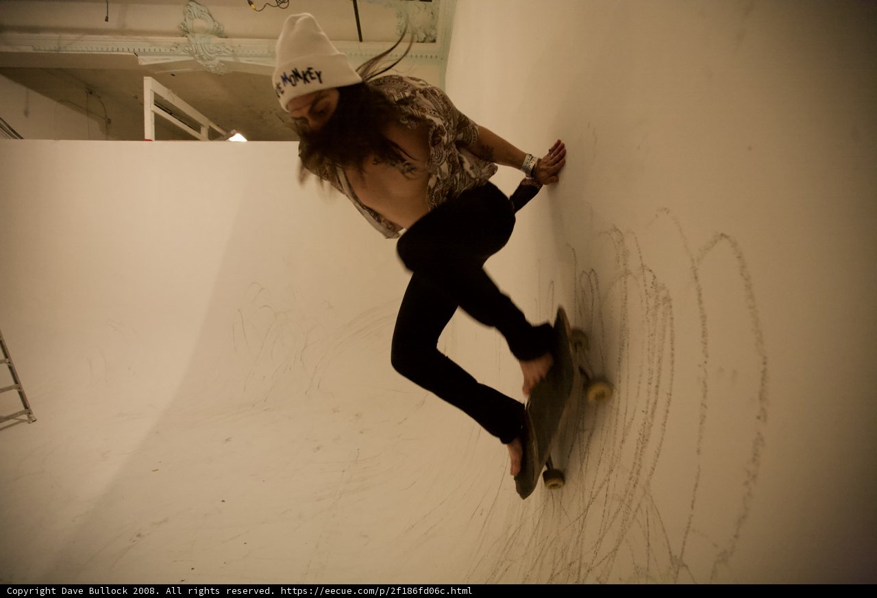Skateboarding on the Wall
