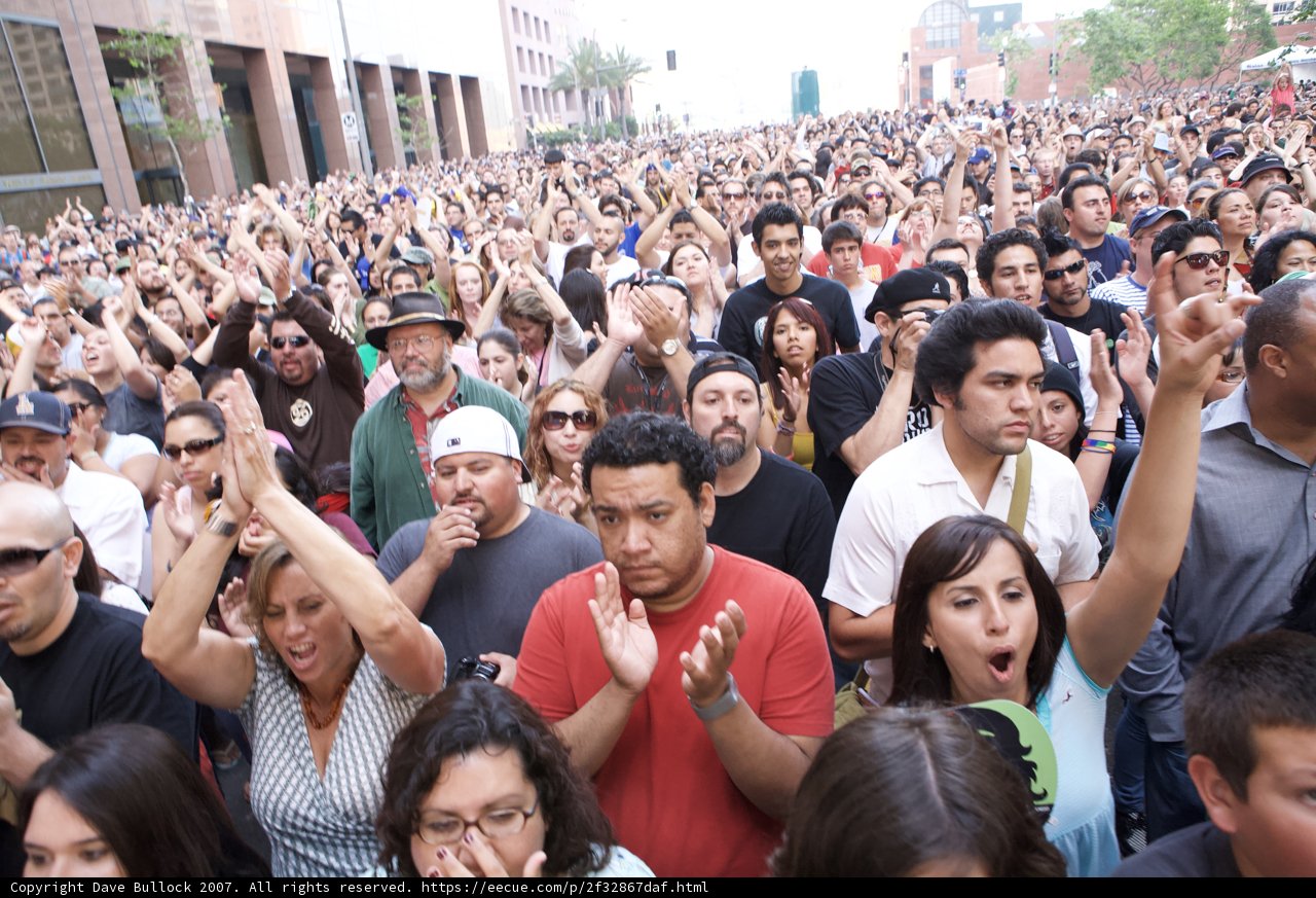 Hands Up in a City