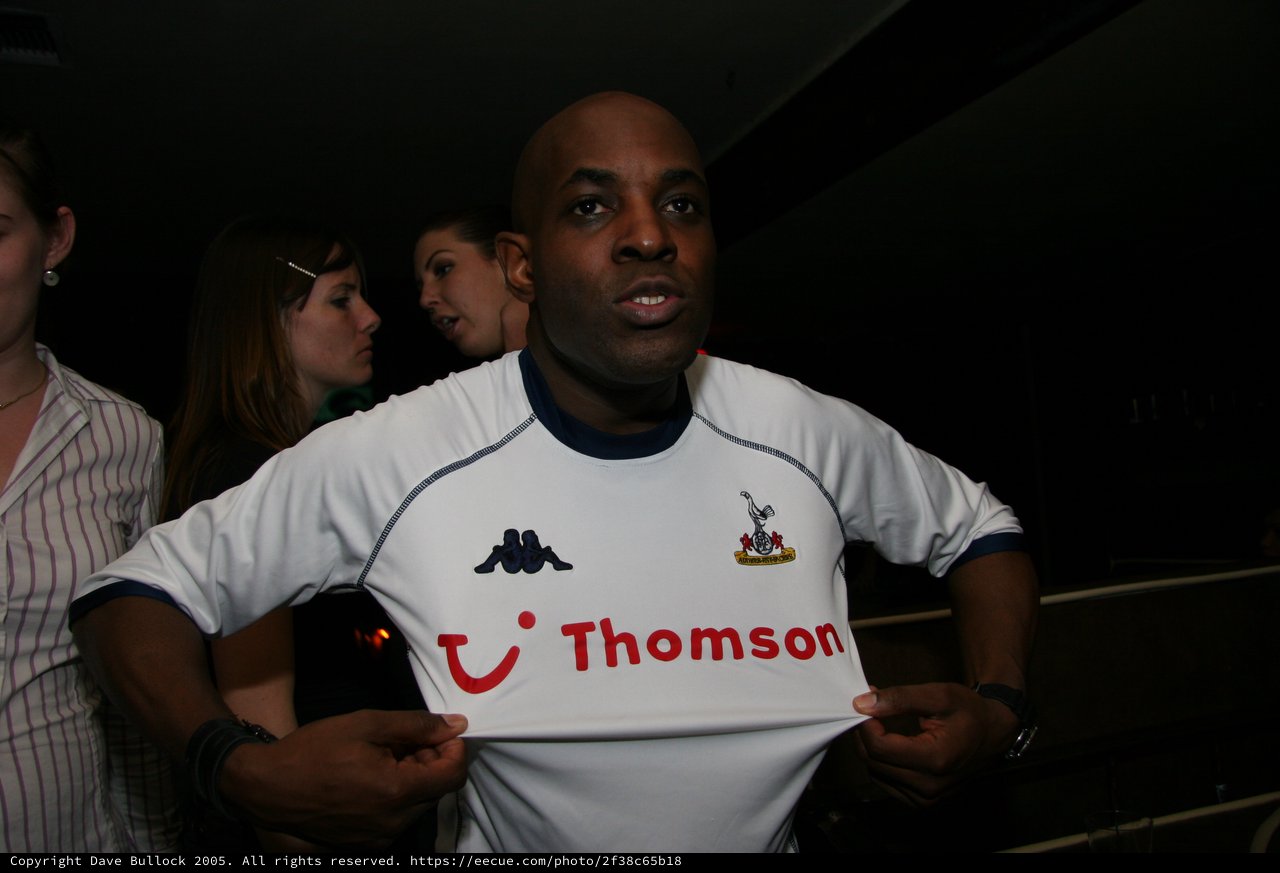 Tottenham Hotspur Fan Proudly Displays Club Jersey