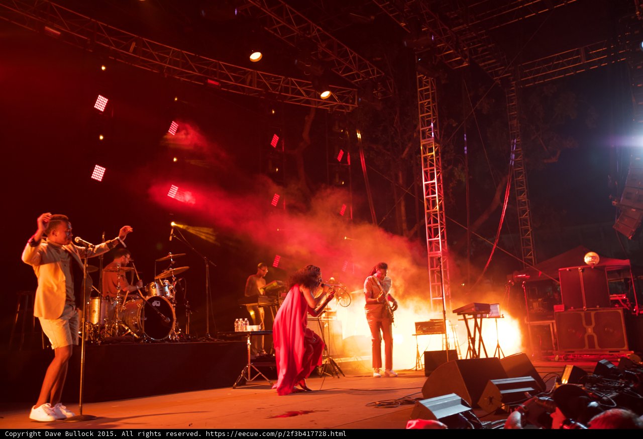 Solange Wide Stage Horn Section Saxophone Heavy Smoke Orange