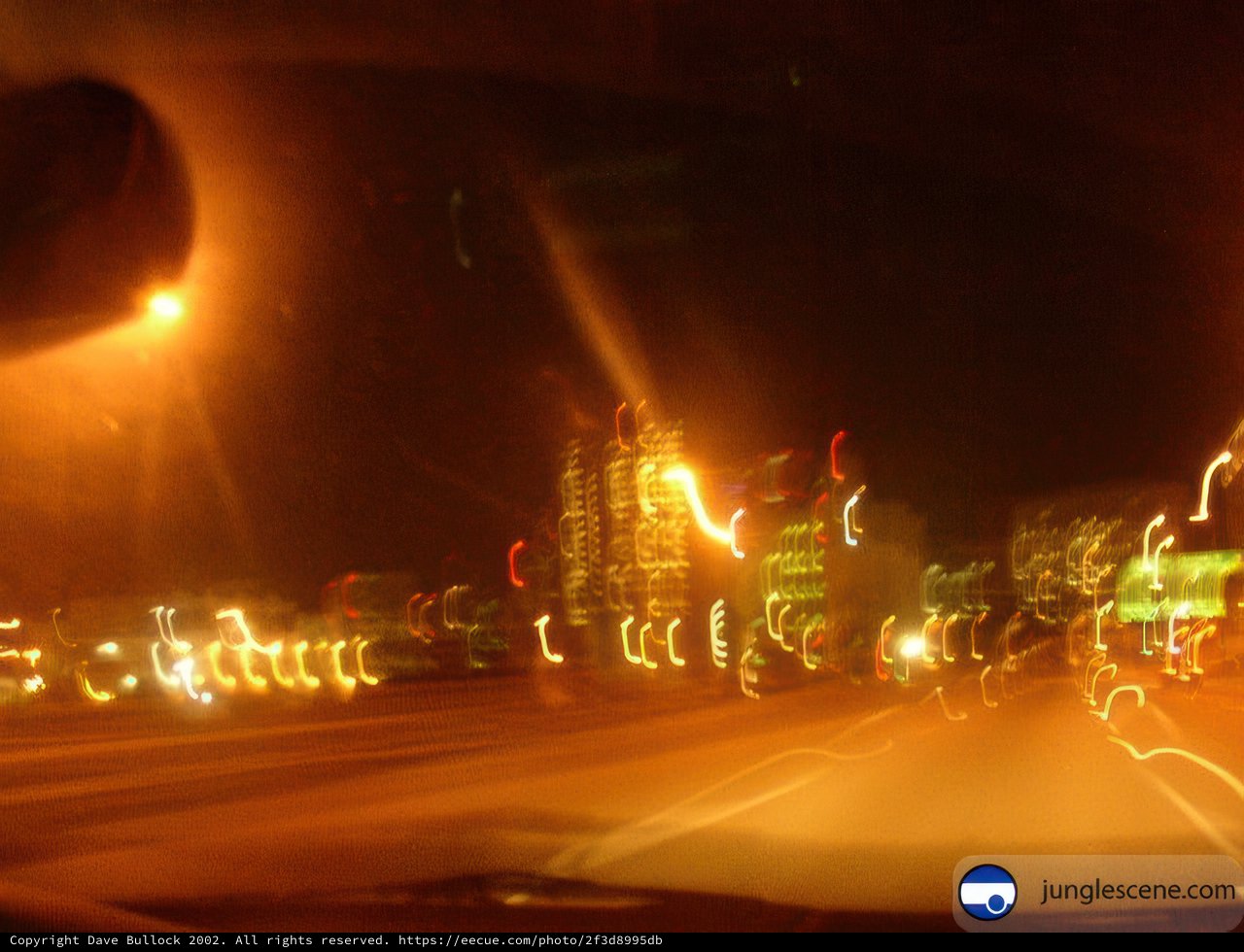 Blurry Metropolis at Night