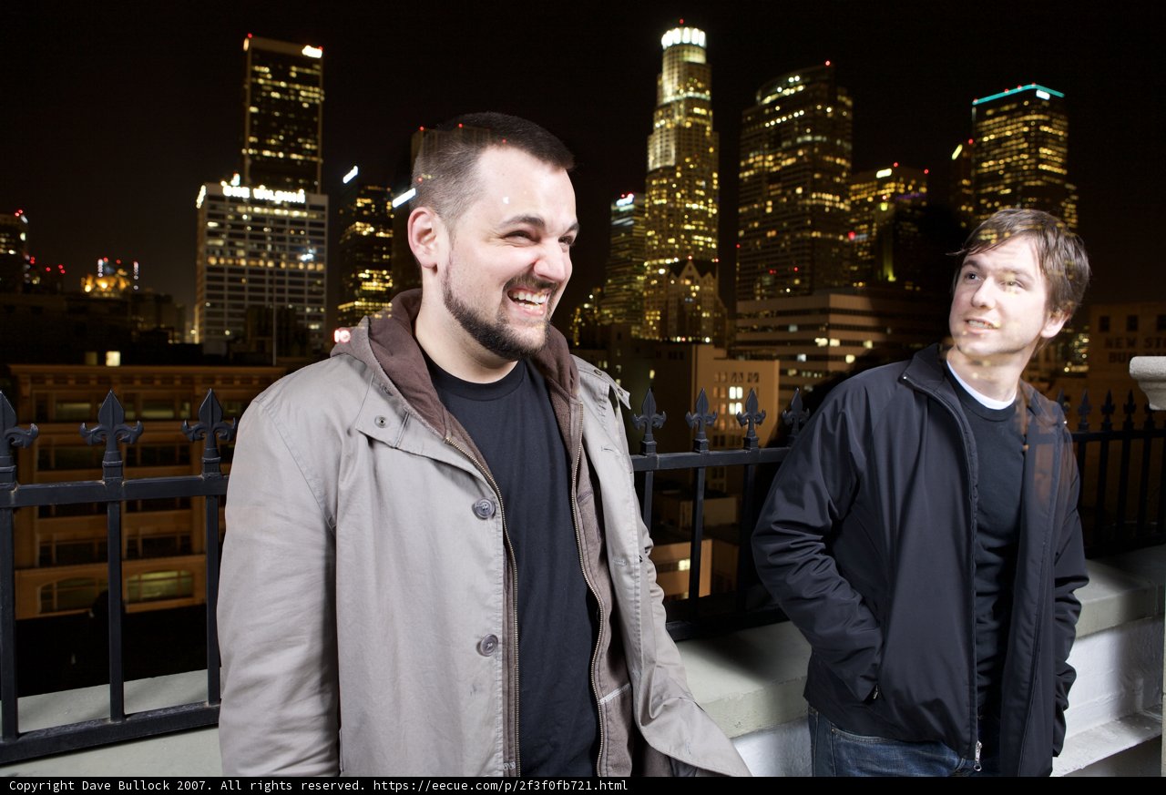 Two Men Enjoying the Urban Metropolis