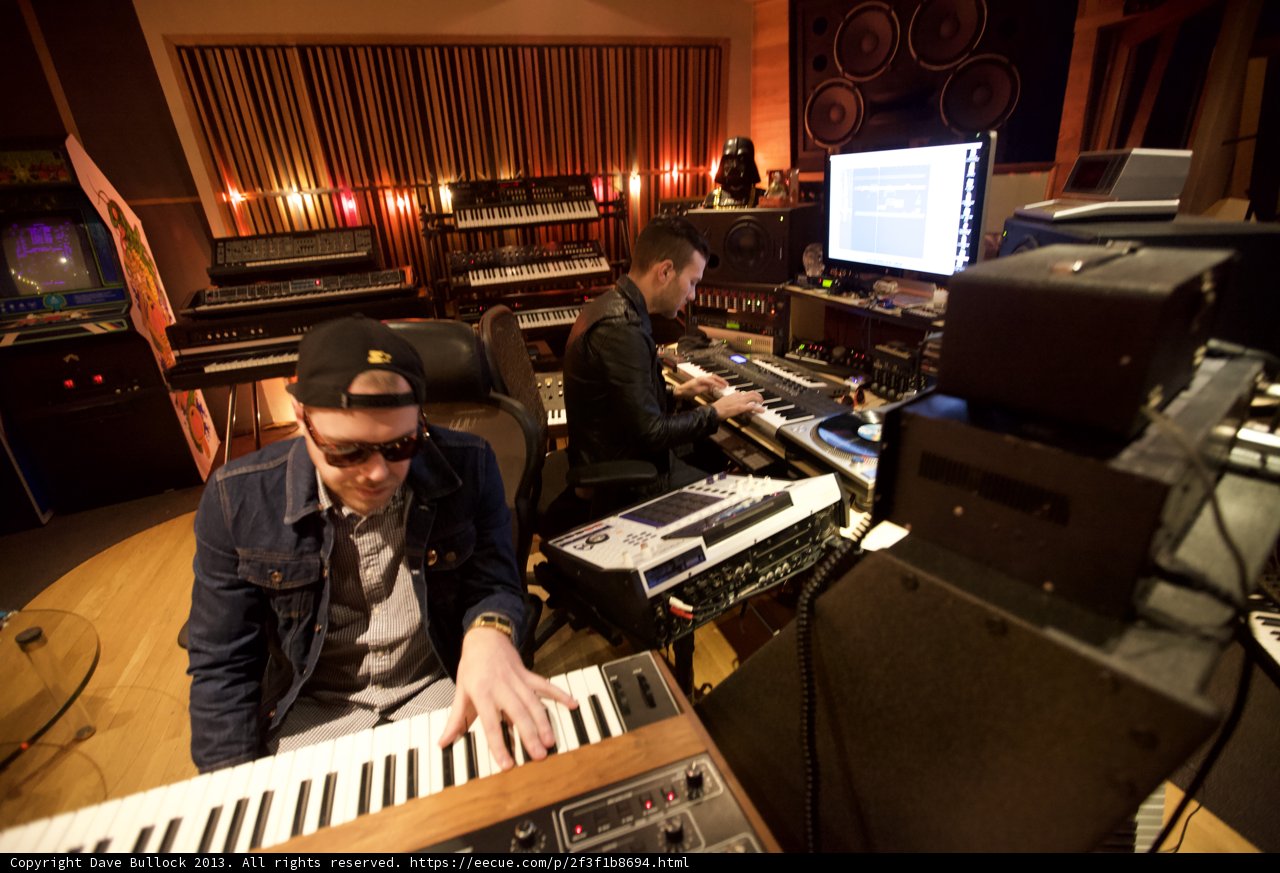 Keyboard Duo in the Studio