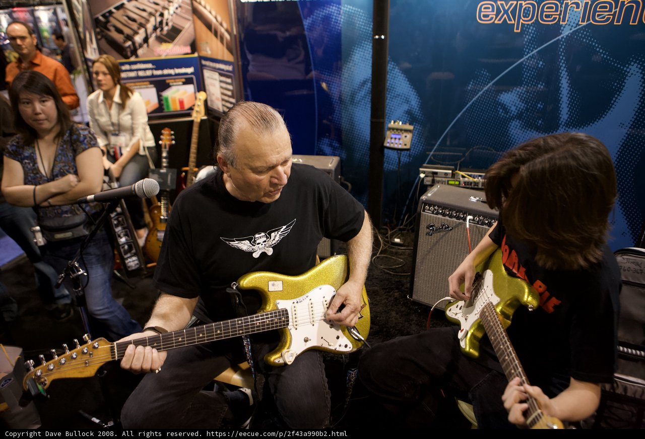 Dick Dale Rocking the Stage with His Electric Guitar