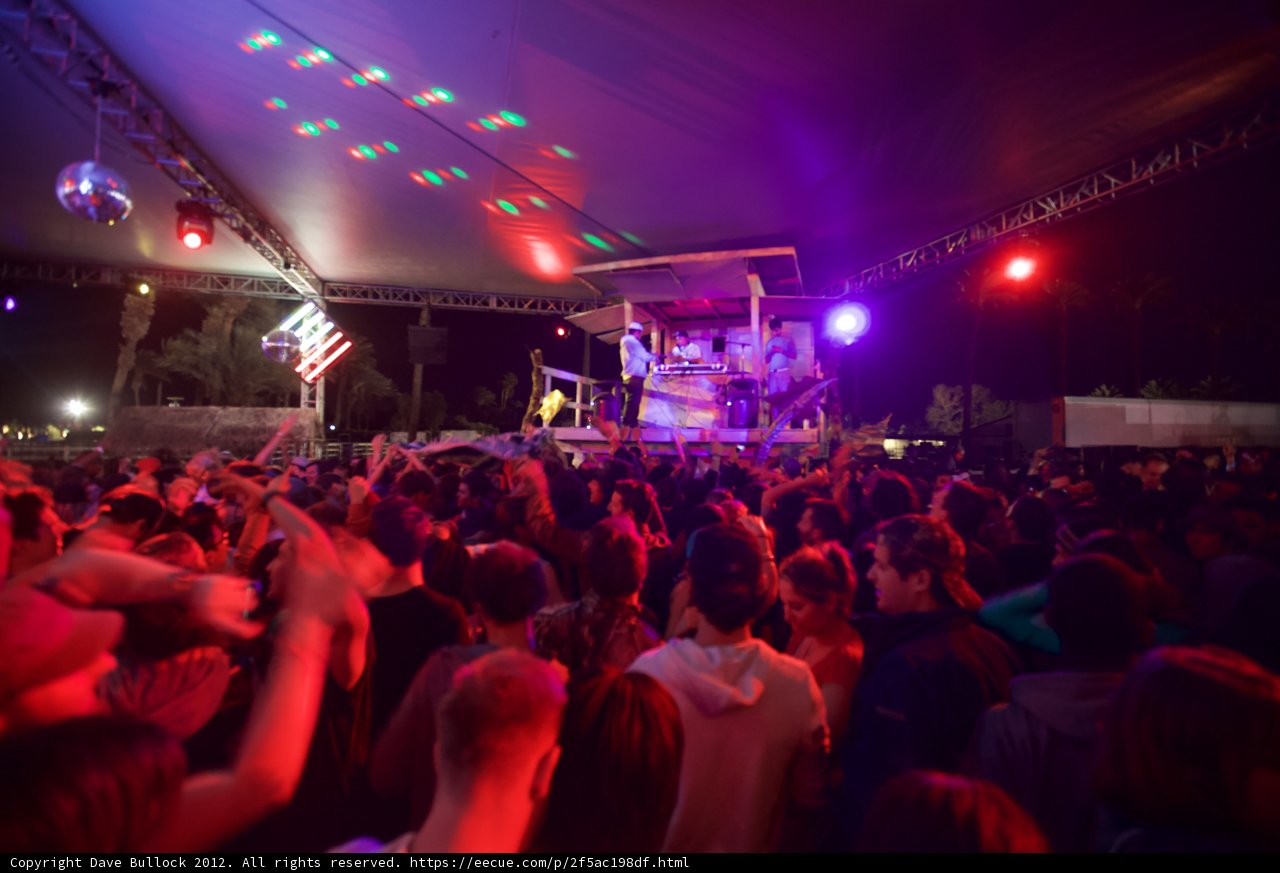 Lights, Crowd, and Music at Coachella 2012