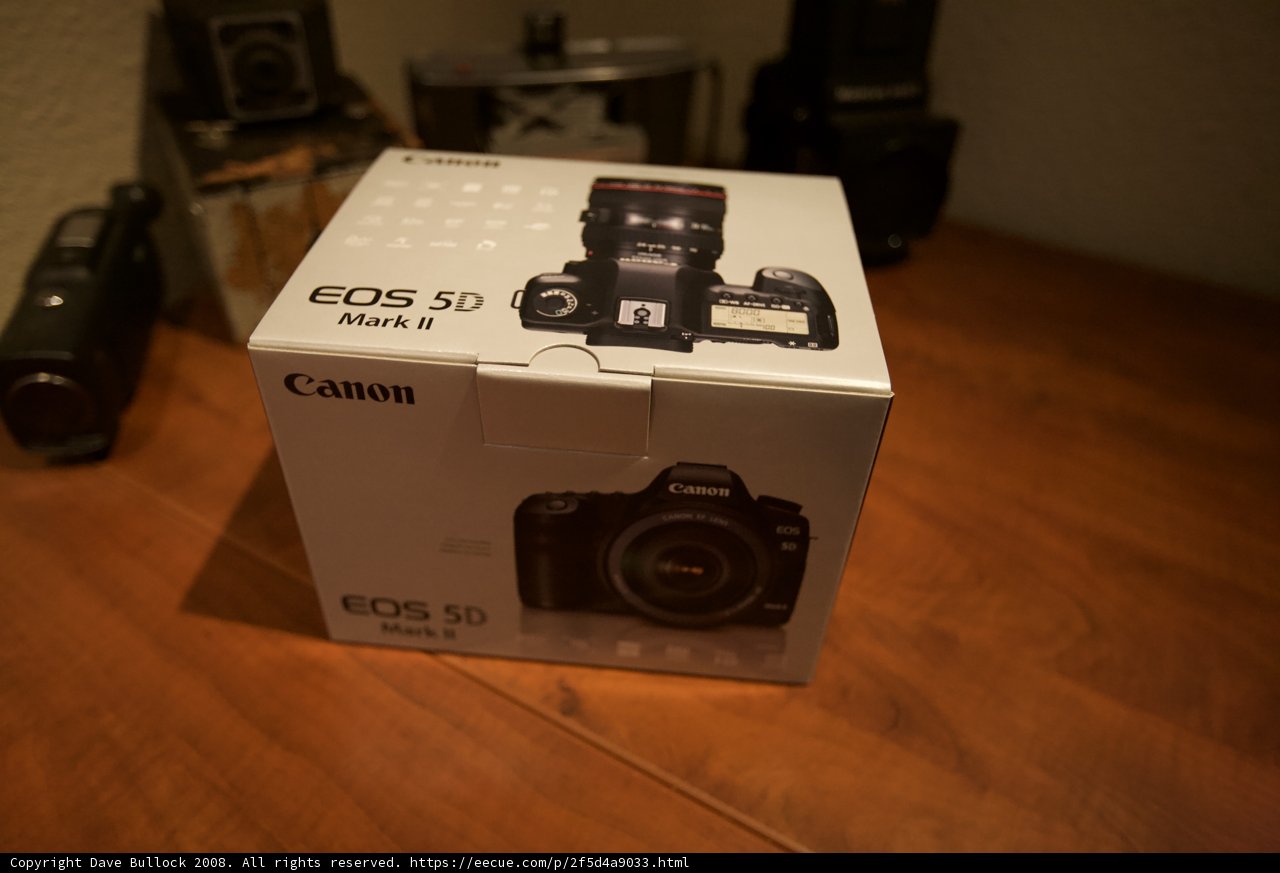 Unpacking the Canon EOS 5D Mark II in a Wooden Container