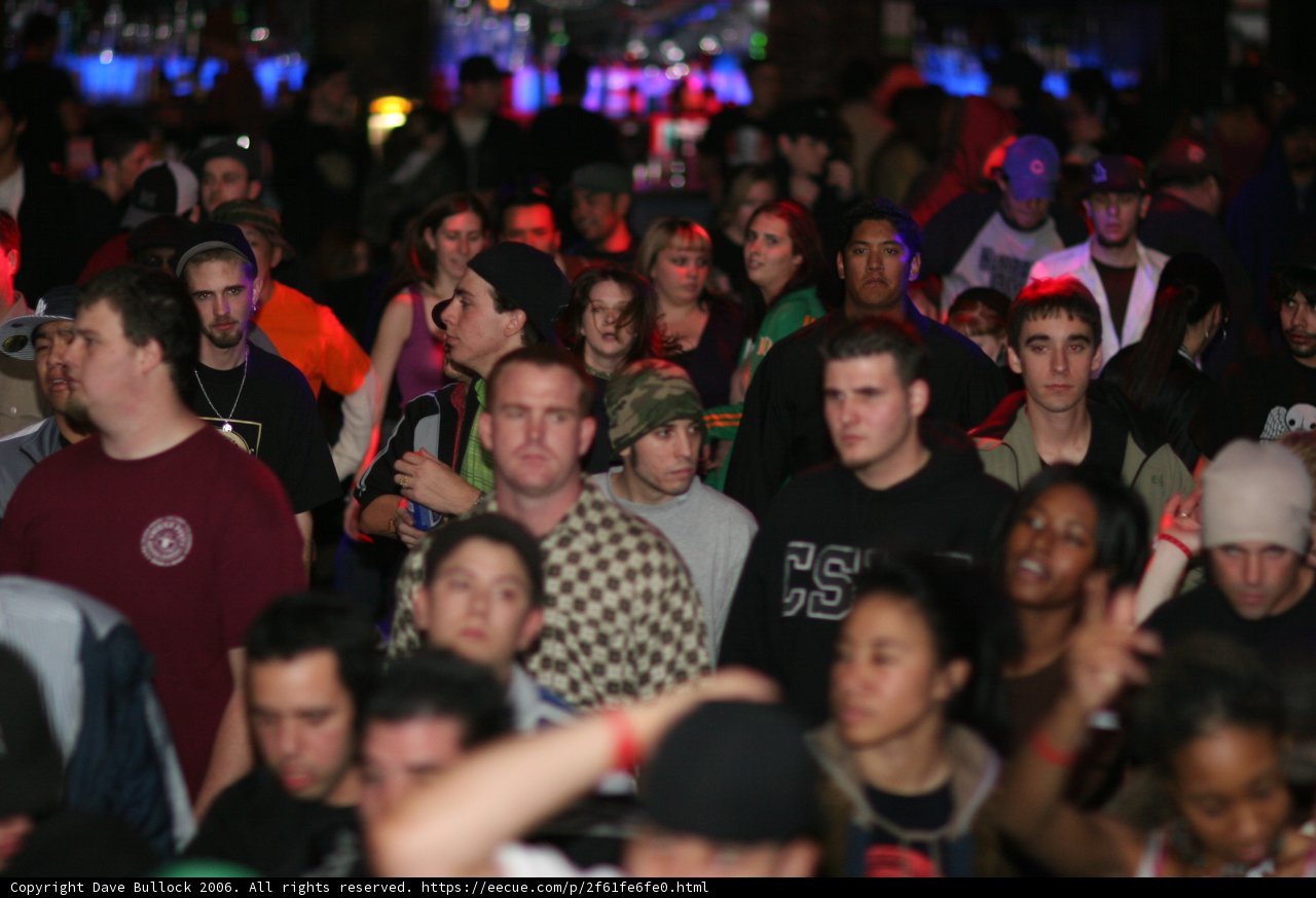 Urban Night Club Crowd