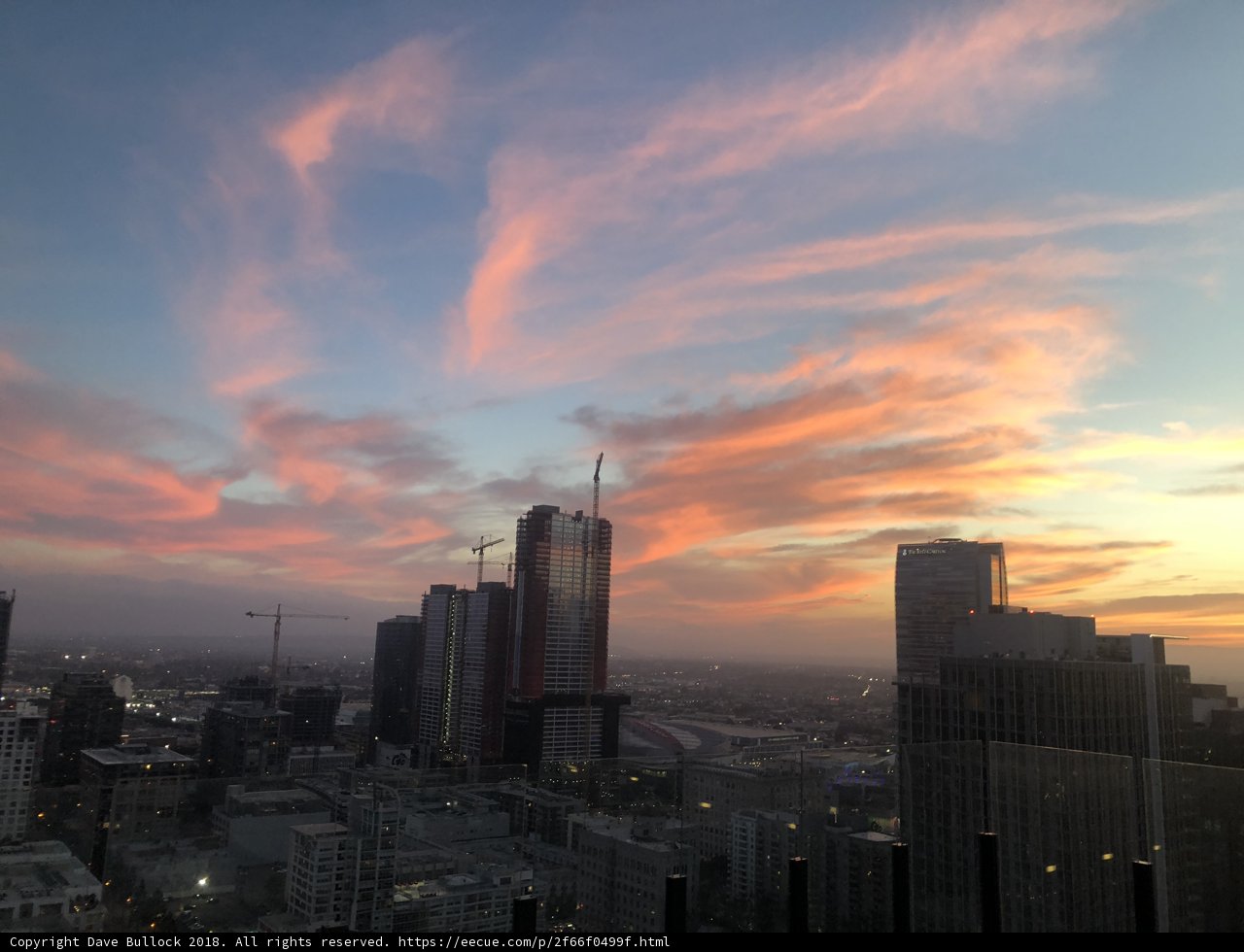 Sunset over the Urban Metropolis