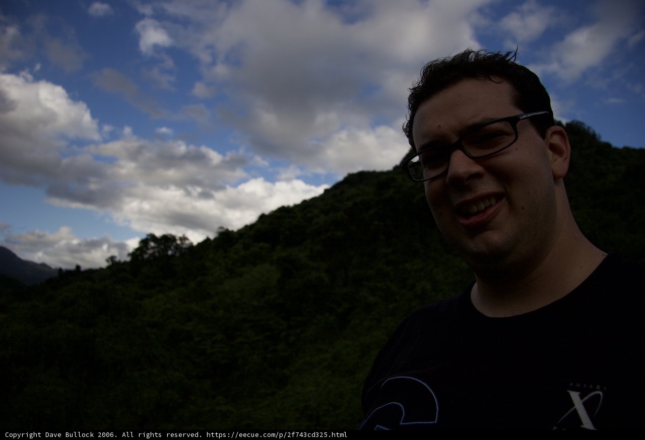 Smiling with the Scenery