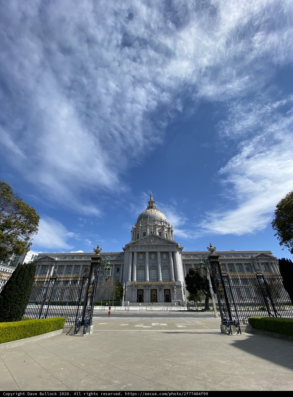 San Francisco City Hall under Cloudy Skies