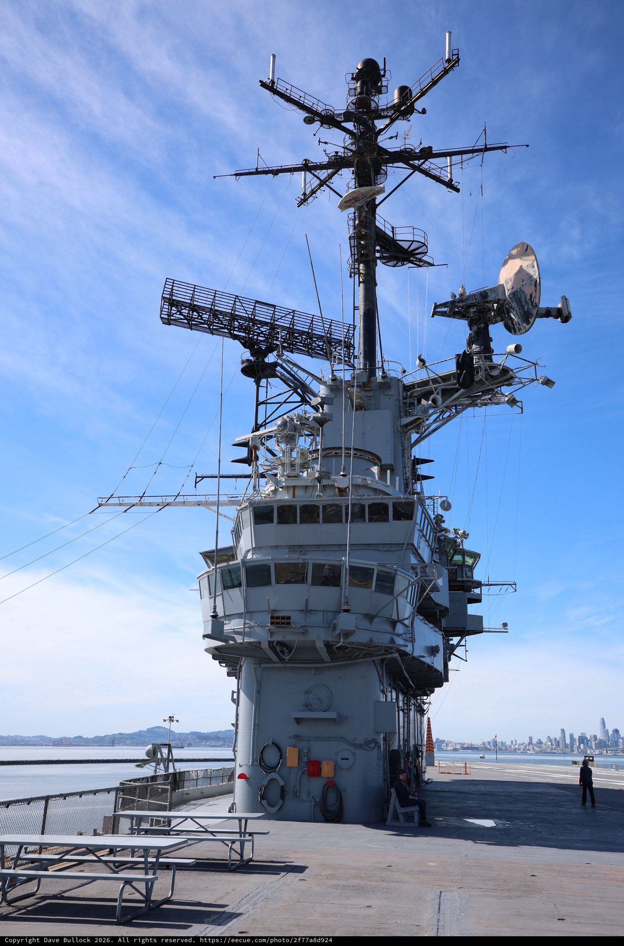 USS Hornet Island Superstructure and Communication Array