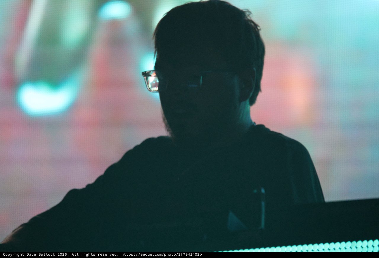 Silhouetted DJ Behind the Decks at Wobbleland