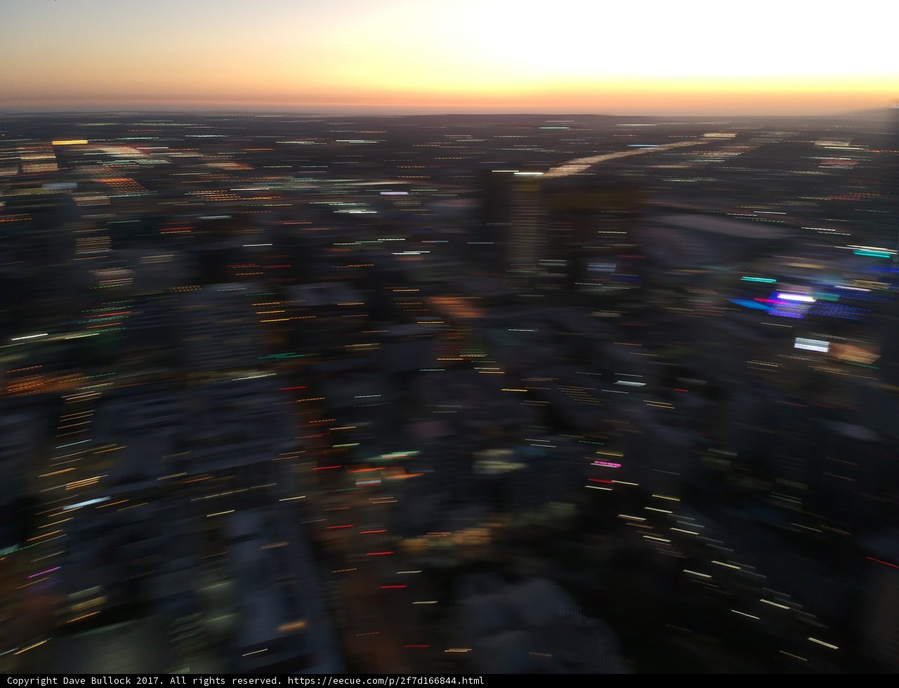 Sunset over the Urban Metropolis