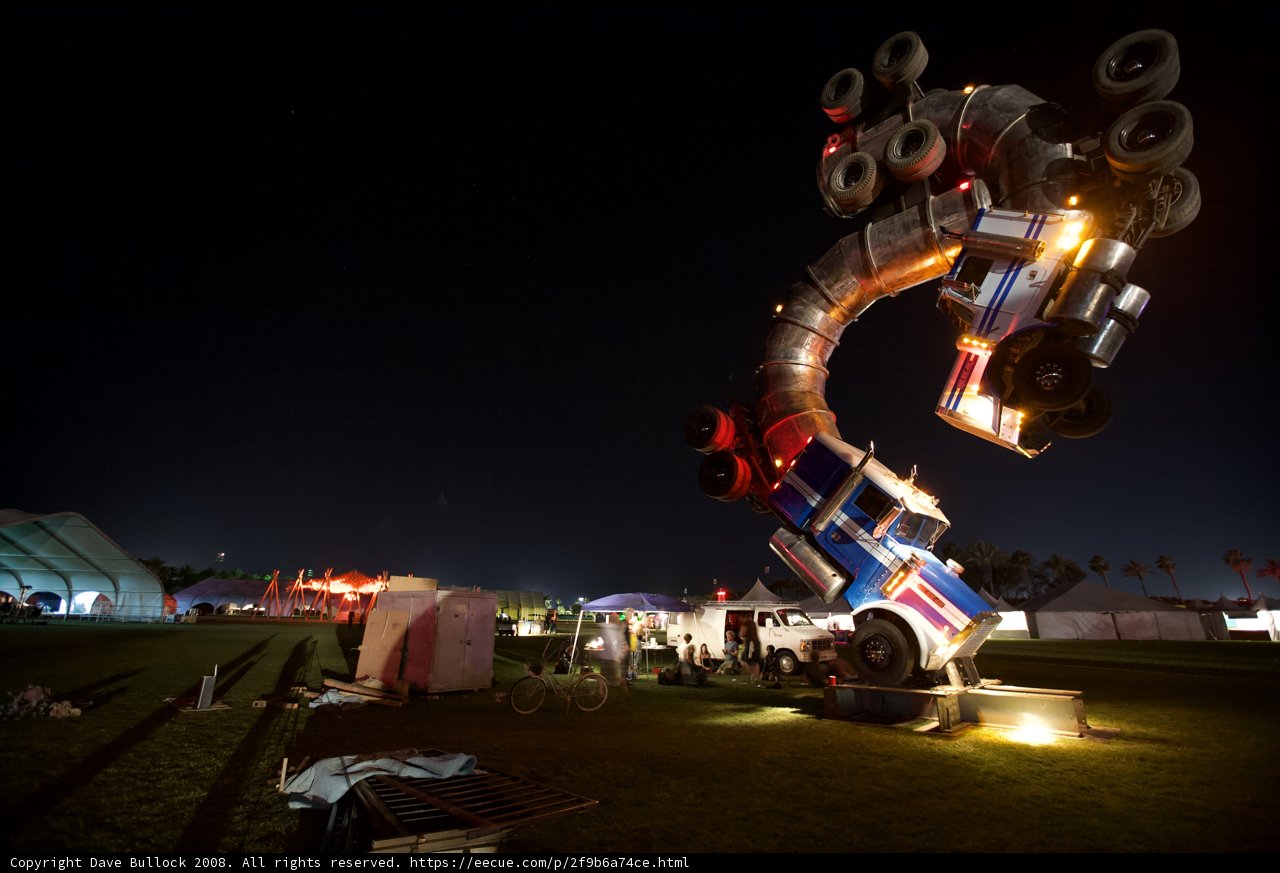 Nighttime Oasis of Art