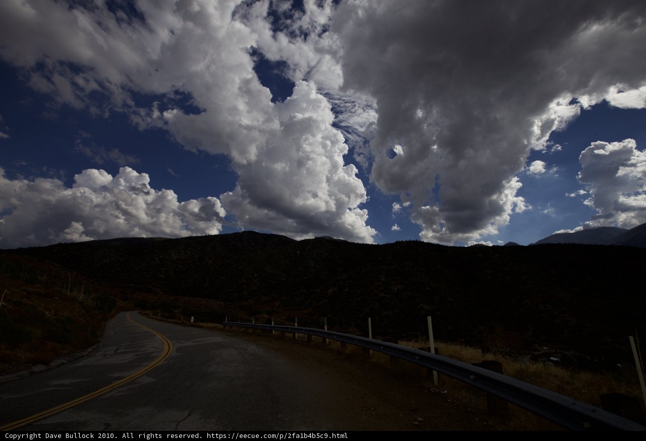 Cumulus Skies over the Angeles Crest Highway