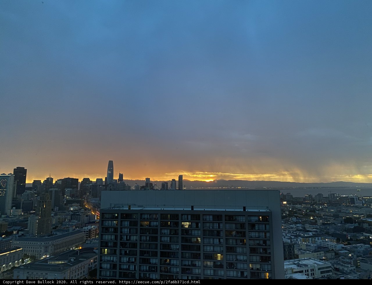 Majestic Sunset over the San Francisco Cityscape