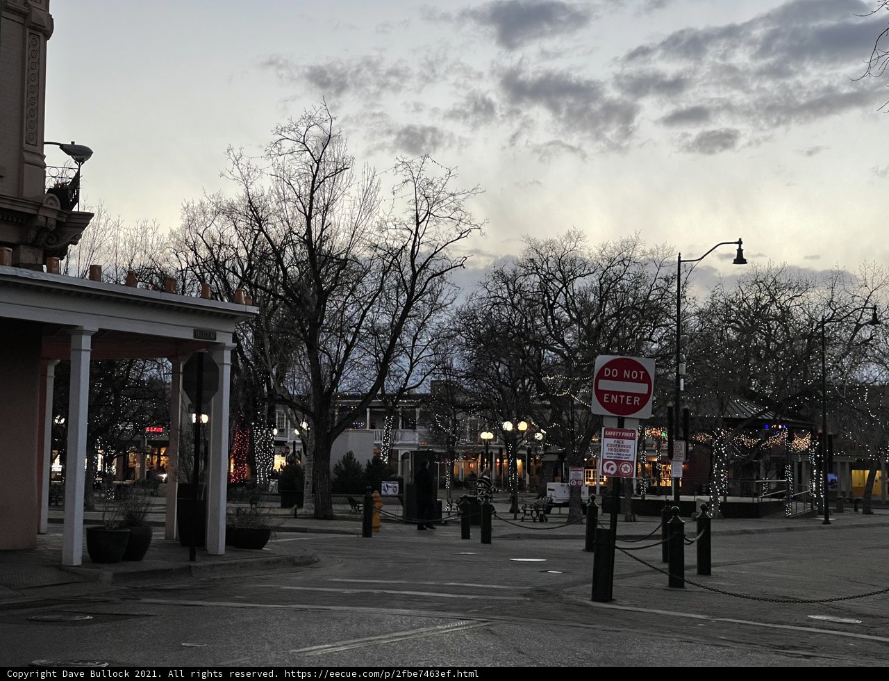 Evening Intersection in the Heart of City
