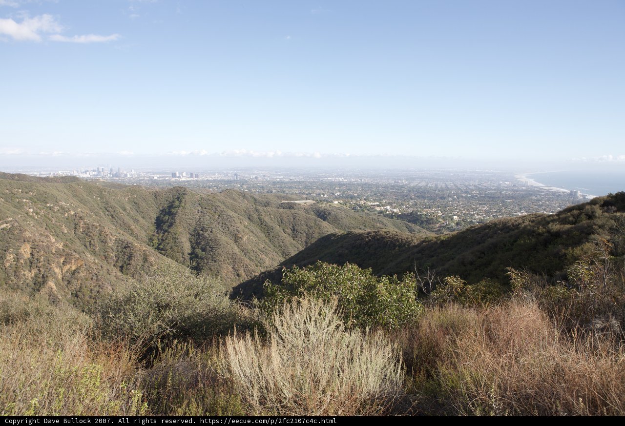Breath-taking view of the Temescal Canyon