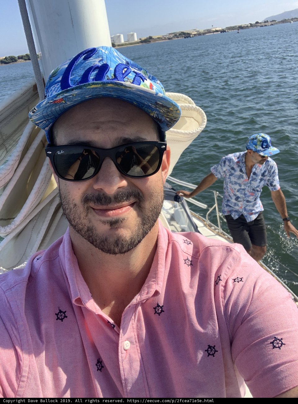 Hat and Shades on a Boat