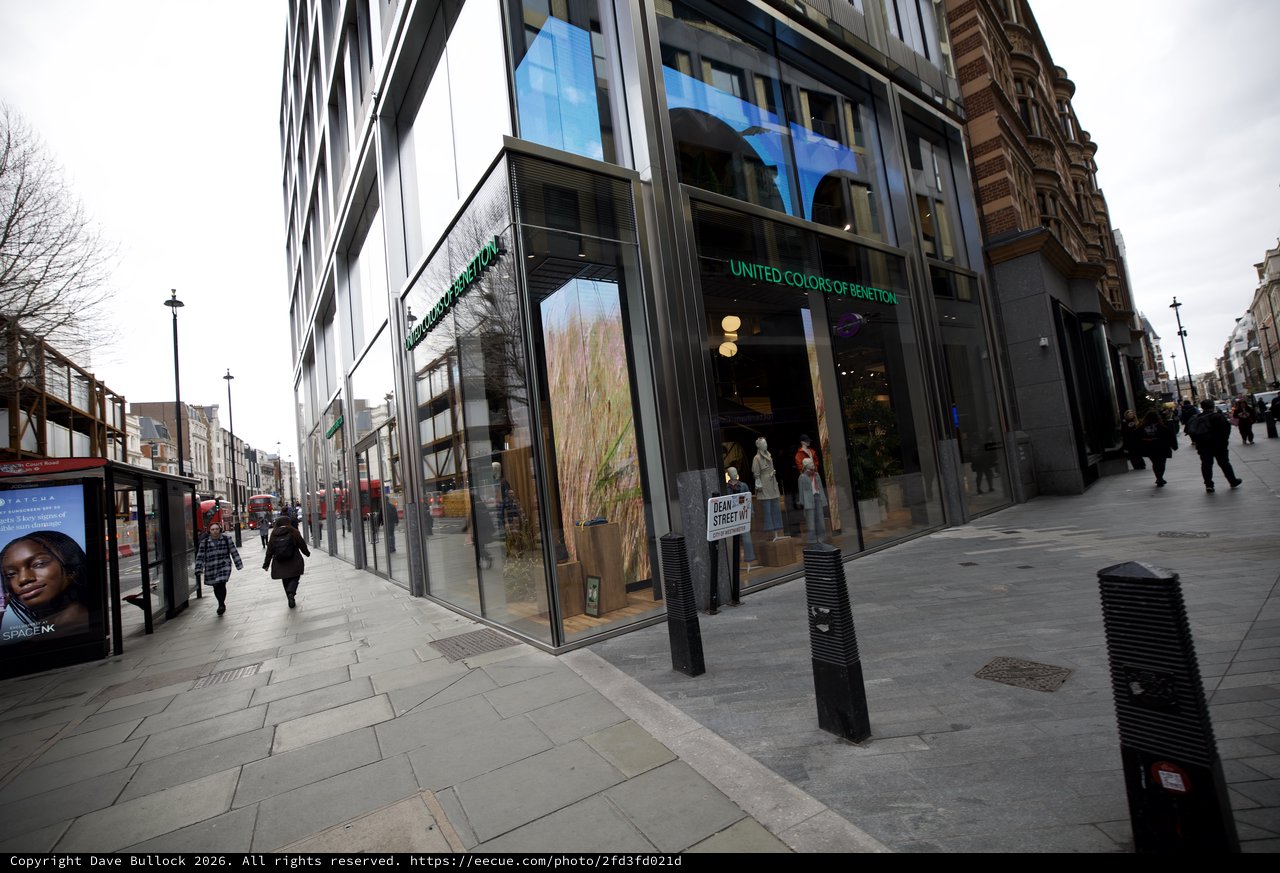 United Colors of Benetton Store on Modern Shopping Street