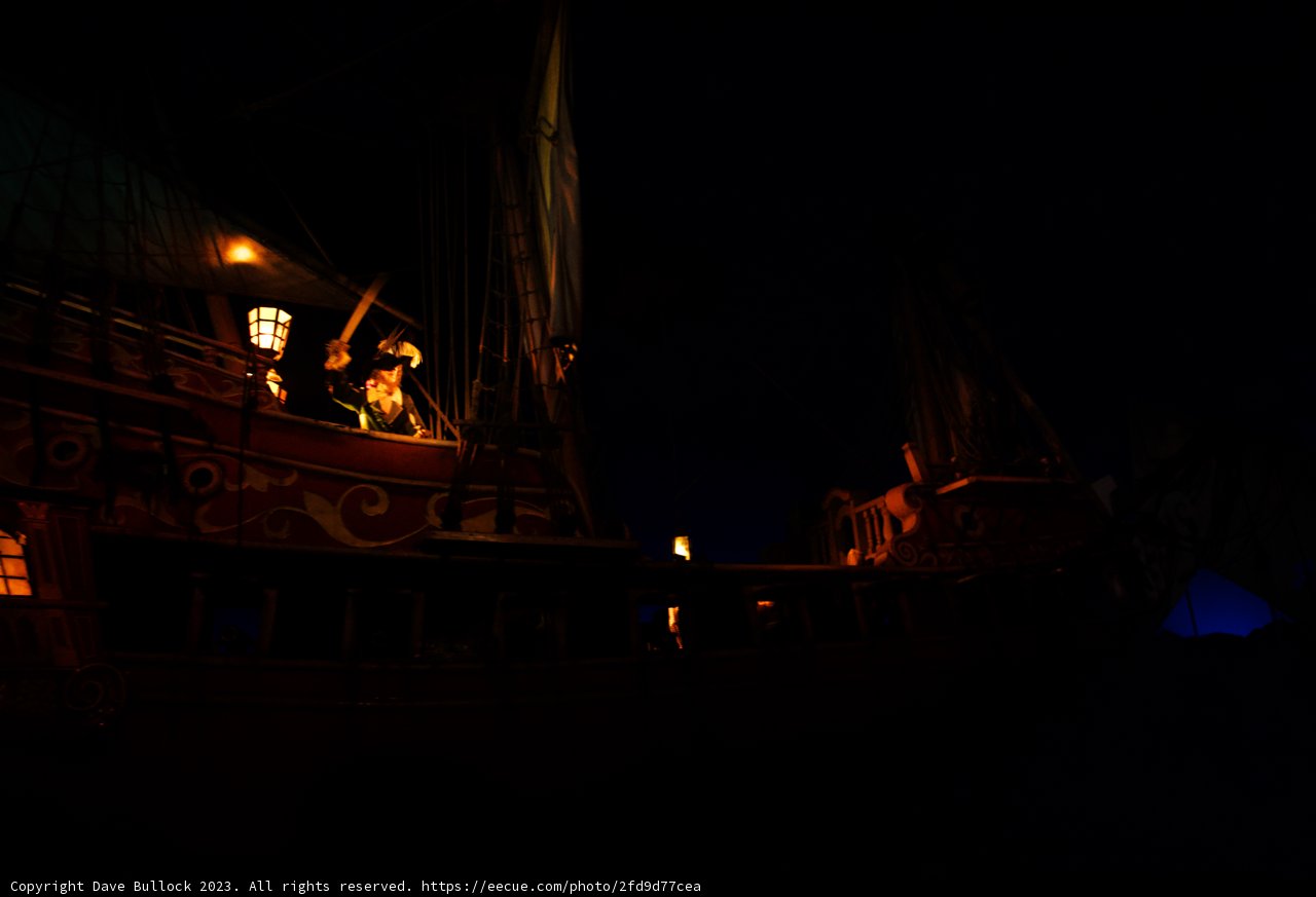 Enchanting Night at the Pirate Ship