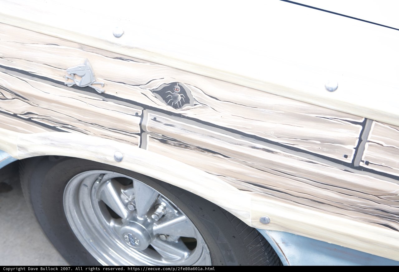 Vintage Car with Classic Wood Paneling