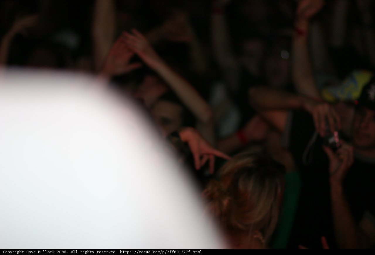 Finger Pointing at Night Club Concert