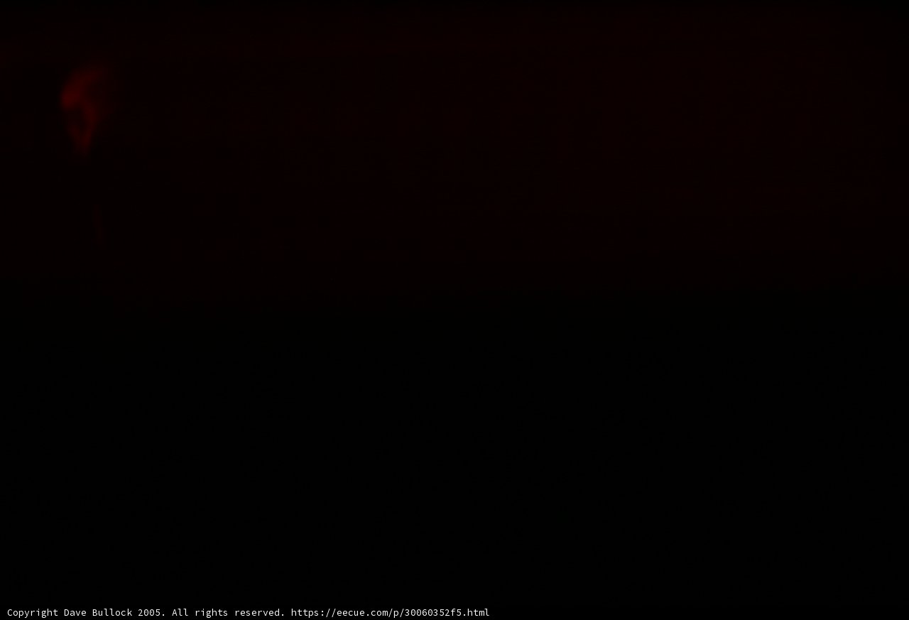 Maroon Flare in the Night Sky