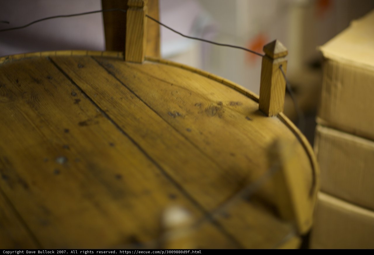 Wire on Plywood Table