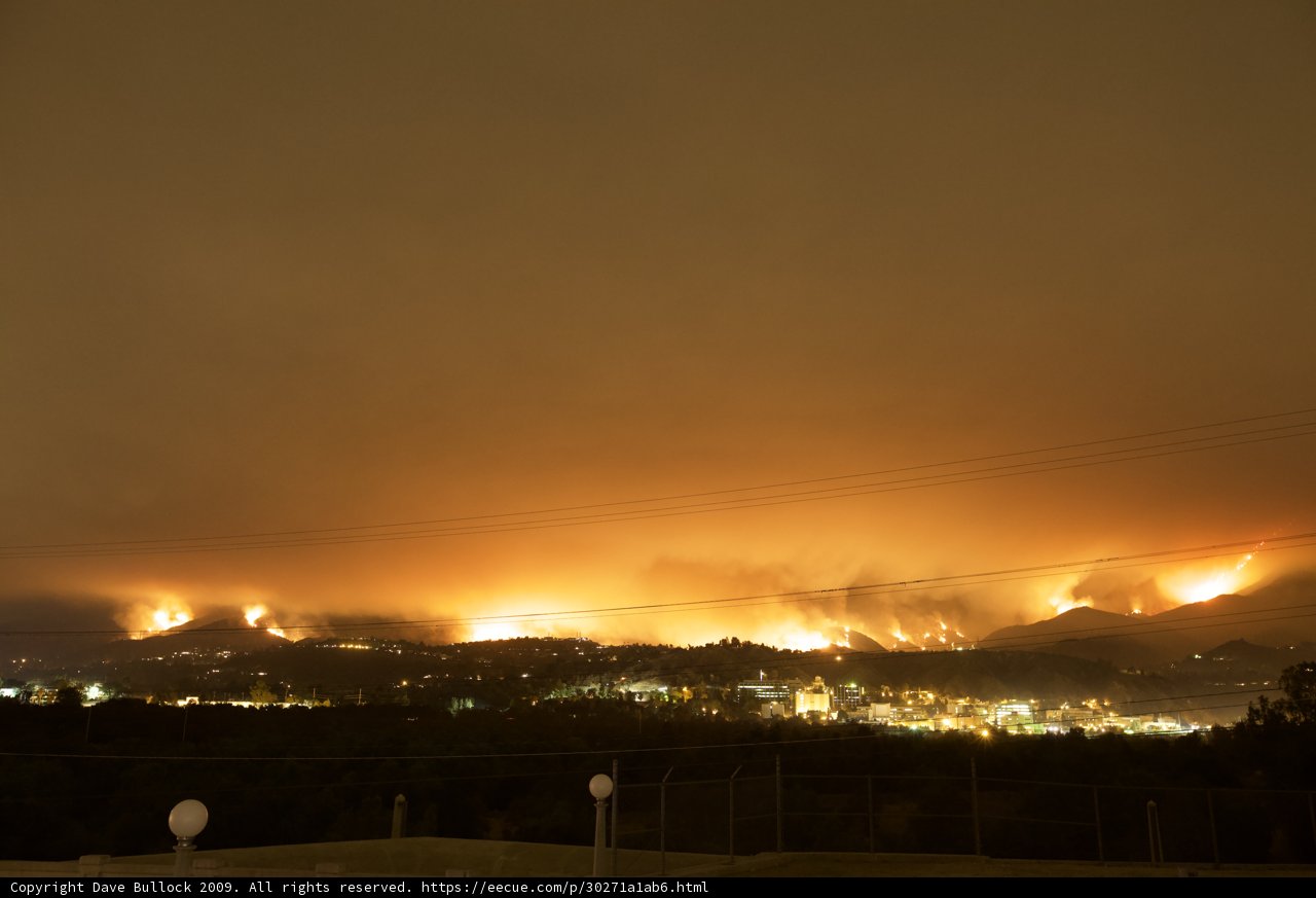 Aerial View of the Station Fire