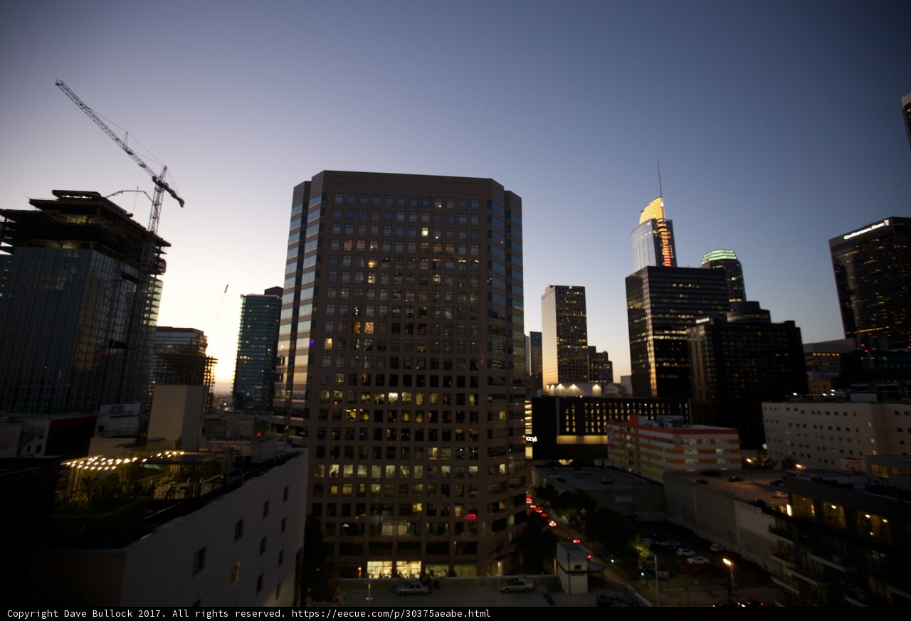Downtown Metropolis: A Spectacular View at Dusk