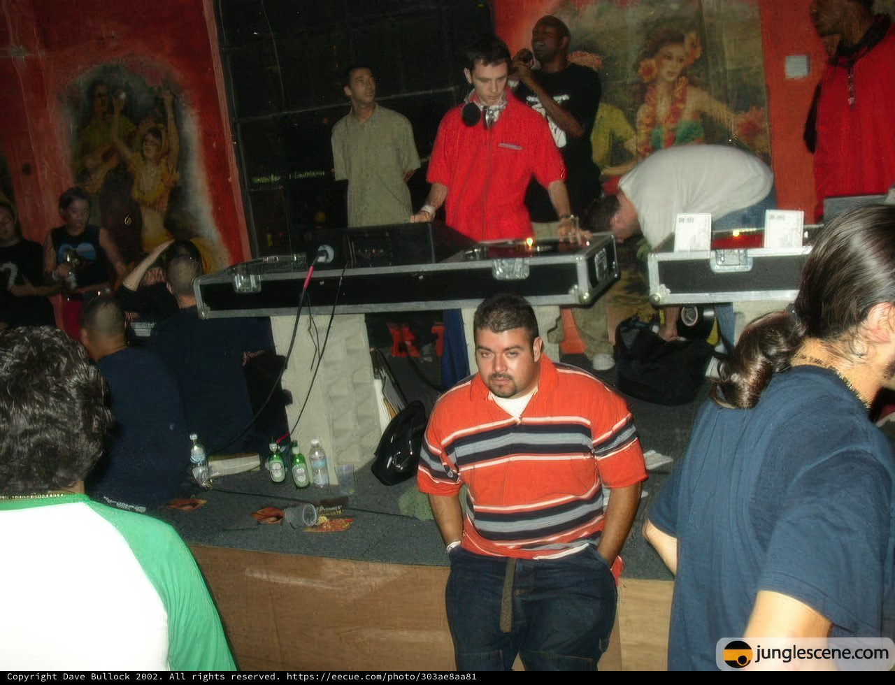 Nightclub DJ Performs for Crowd